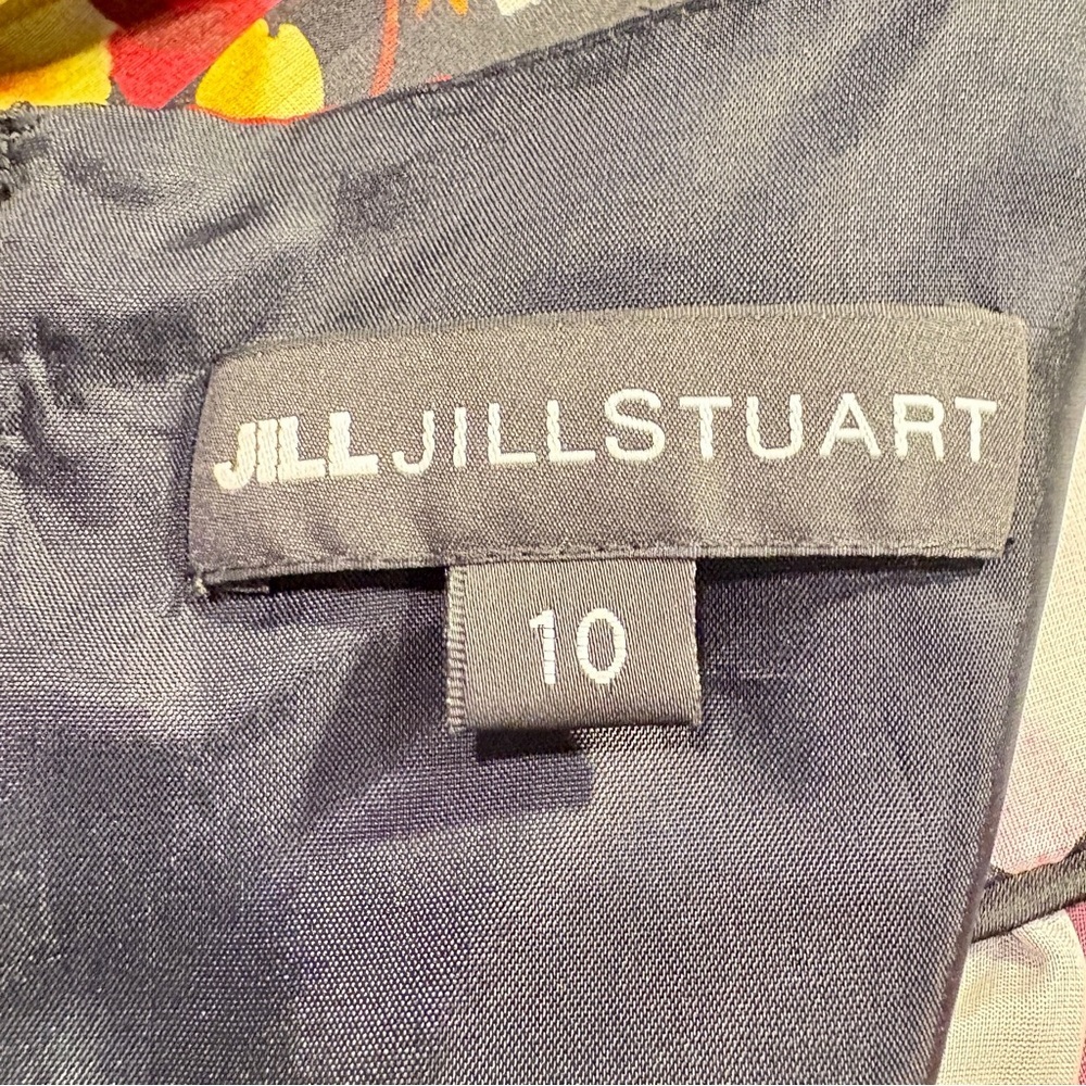 Jill Stuart Silk Floral Sleeveless Mini Dress Size 10 - Picture 7 of 9